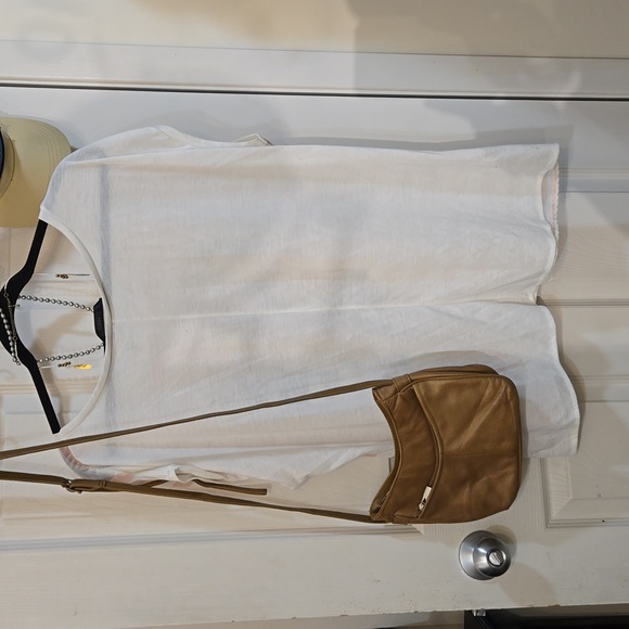 3 for $20 ☢️Shirt,white,peach/pink,stripe,graphic size: EUR 38 - Picture 5 of 11